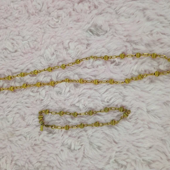 Monet Gold Rope Necklace Timeless Design - Picture 4 of 9